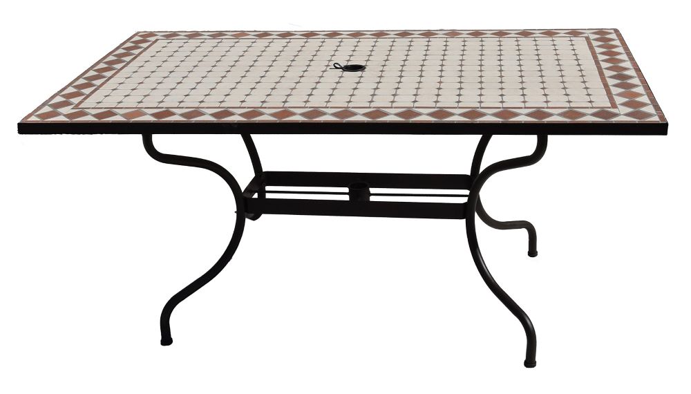 Table de jardin en mosaique160x90cm - GIVEX